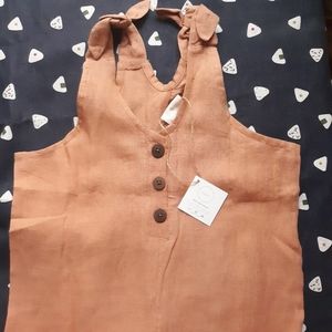 NWT Cairn Cassius Linen Crop Romper